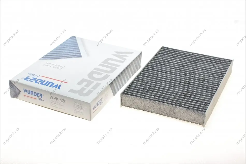 Фільтр салону Peugeot 508 10-18 (вугільний) WPK 420 WUNDER FILTER WPK-420 (фото 1)