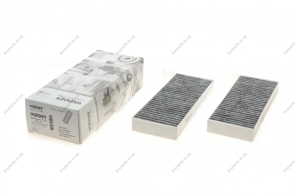 Фільтр салону Peugeot 308 13- (вугільний) WPK 421 WUNDER FILTER WPK-421 (фото 1)