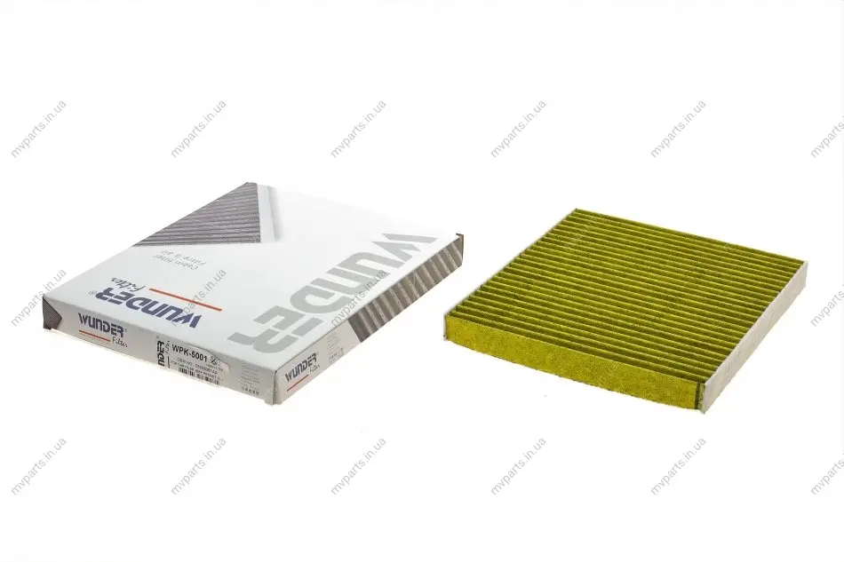 Фільтр салону Jeep Patriot/Dodge Avanger/Calibre 07- (вугільний) WPK 5001 WUNDER FILTER WPK-5001 (фото 1)