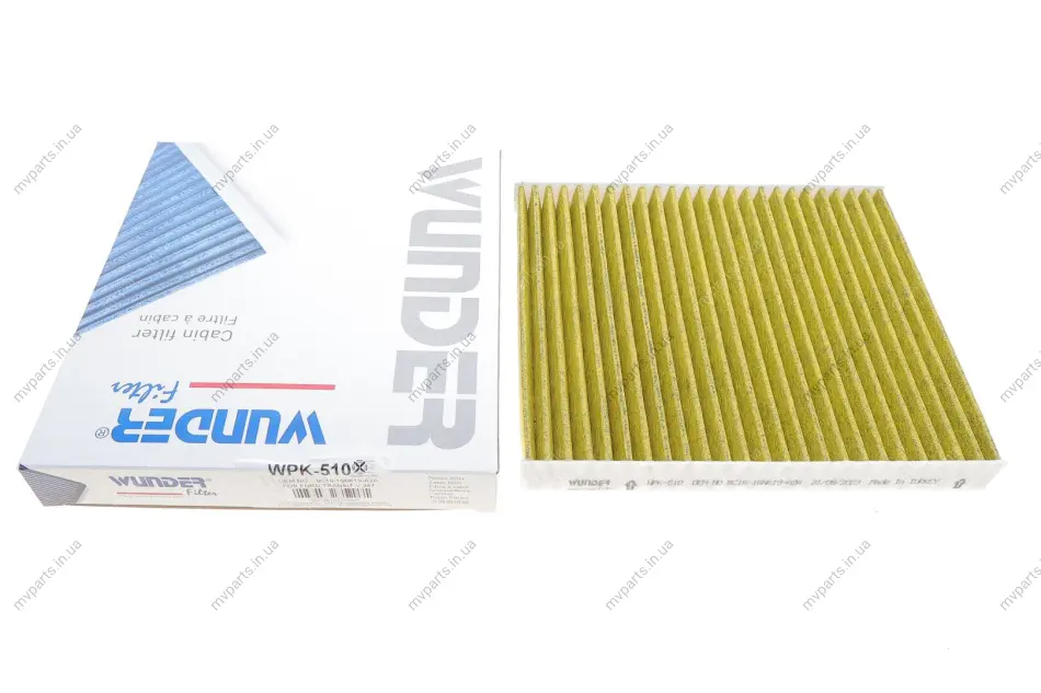 Фільтр салону Ford Transit V347 06- (вугільний) WPK 510 WUNDER FILTER WPK-510 (фото 1)