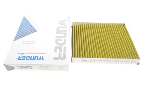 Фільтр салону Ford Focus/Connect 11- (вугільний) WPK 511 WUNDER FILTER WPK-511