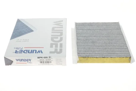 Фільтр салону Fiat Doblo 01- (вугільний) WPK 688 WUNDER FILTER WPK-688