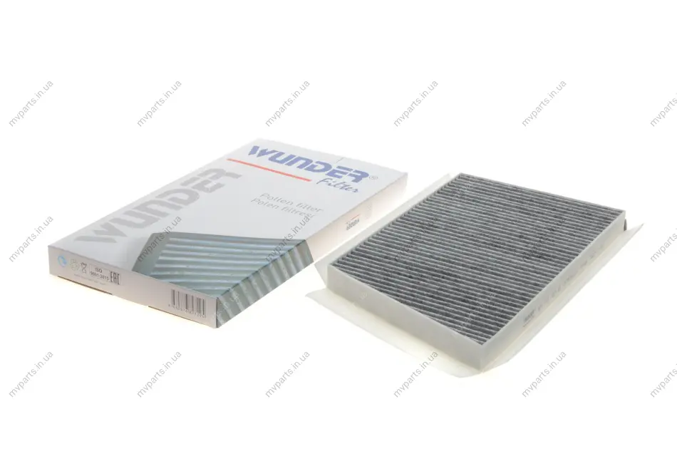 Фільтр салону MB C-class (W203) (вугільний) WPK 704 WUNDER FILTER WPK-704 (фото 1)