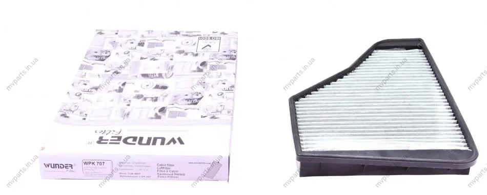 Фільтр салону MB S-class (W140) 91-99 (вугільний) WPK 707 WUNDER FILTER WPK-707 (фото 1)