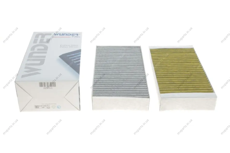 Фільтр салону MB ML (W164) 3.0CDI (вугільний) (к-кт 2 шт.) WPK 718 WUNDER FILTER WPK-718 (фото 1)