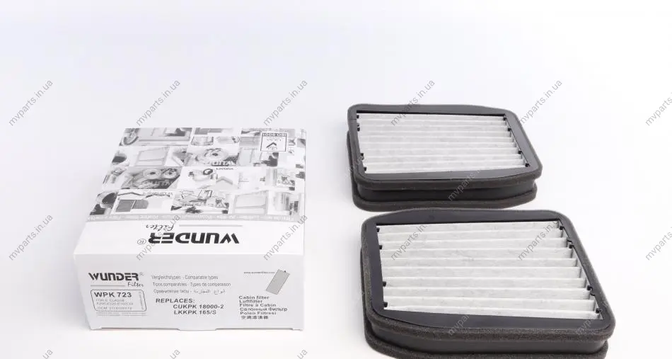 Фільтр салону MB E-class (W211) 02-09 (вугільний) WPK 723 WUNDER FILTER WPK-723 (фото 1)