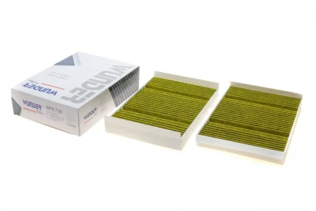 Фільтр салону MB S-class (W222/C217) 13- (вугільний) (к-кт 2шт.) WPK 728 WUNDER FILTER WPK-728