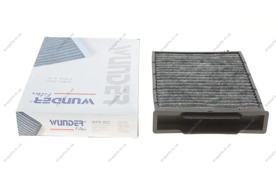 Фільтр салону Renault Megane II 02- (вугільний) WPK 802 WUNDER FILTER WPK-802 (фото 1)