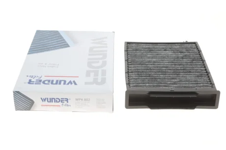 Фільтр салону Renault Megane II 02- (вугільний) WPK 802 WUNDER FILTER WPK-802