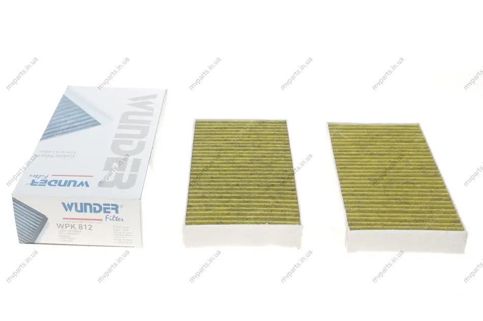 Фільтр салону Renault Laguna III 07- (вугільний) WPK 812 WUNDER FILTER WPK-812 (фото 1)