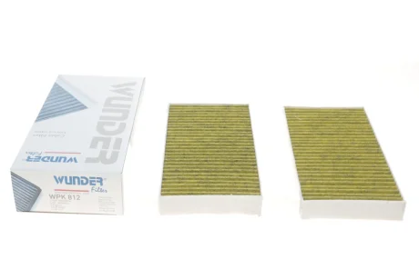 Фільтр салону Renault Laguna III 07- (вугільний) WPK 812 WUNDER FILTER WPK-812