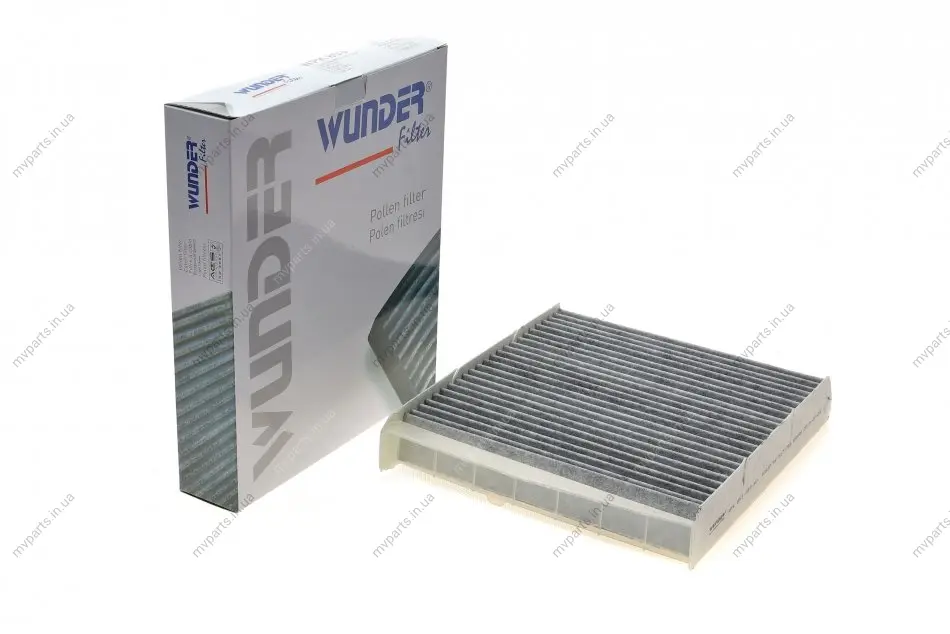 Фільтр салону Volvo S60/S70/S80/V70/XC90 -14 (вугільний) WPK 853 WUNDER FILTER WPK-853 (фото 1)