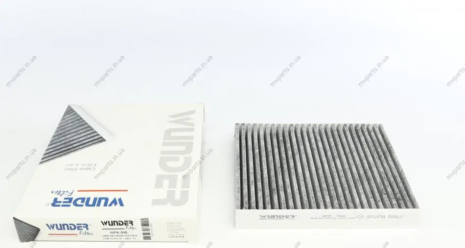 Фільтр салону Honda Civic 87-01 (вугільний) WPK 998 WUNDER FILTER WPK-998 (фото 1)
