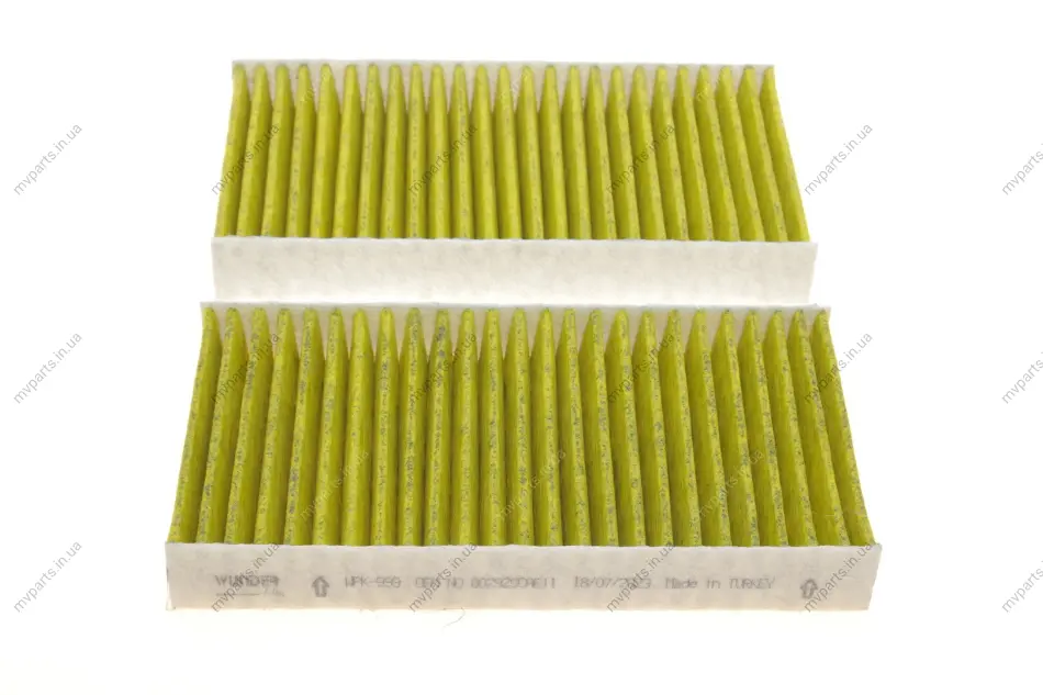 Фільтр салону Honda Civic 1.3/2.0i 01-05 (вугільний) (к-кт 2 шт.) WPK 999 WUNDER FILTER WPK-999 (фото 1)