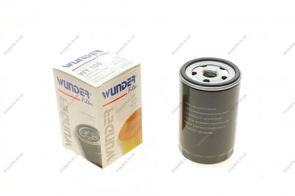 Фільтр масляний VW 1.6 -2.0 (бензин) WY 100 WUNDER FILTER WY-100 (фото 1)