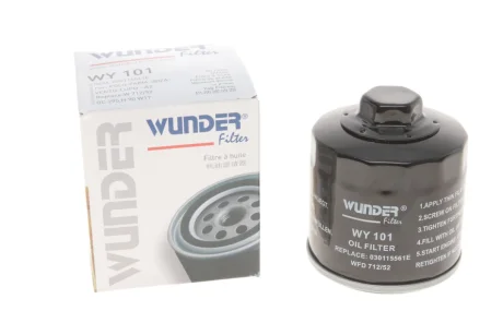 Фільтр масляний VW Caddy II 1.4/1.6i / Golf IV/V/Seat WY 101 WUNDER FILTER WY-101
