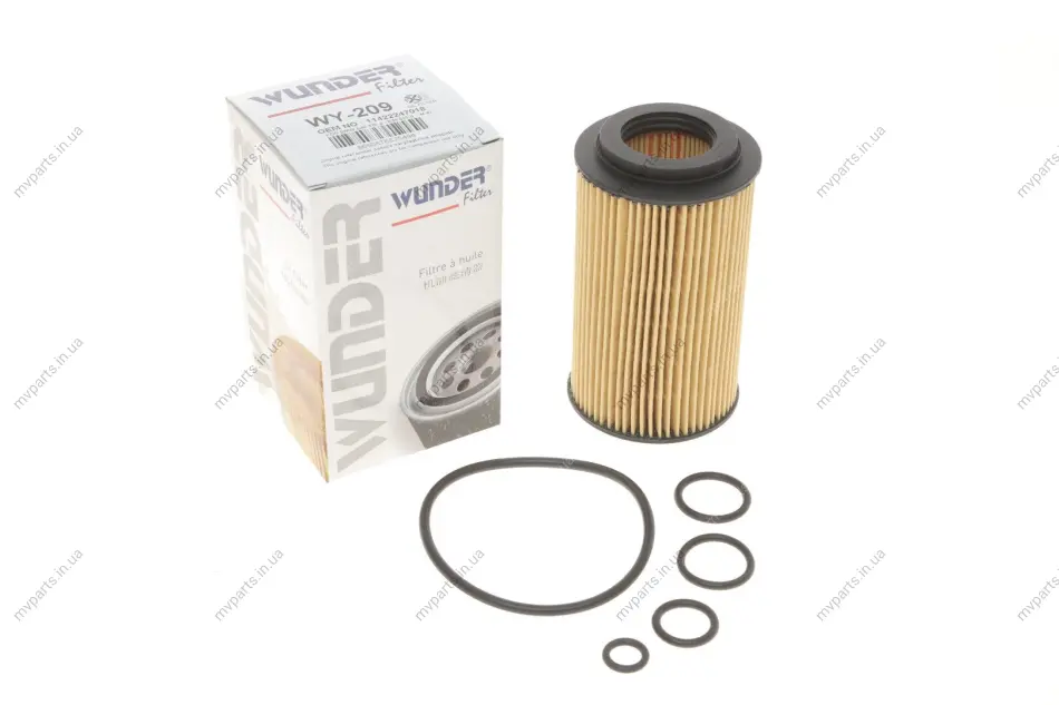 Фільтр масляний BMW 3 (E46)/ 5 (E39) 00-05 WY 209 WUNDER FILTER WY-209 (фото 1)