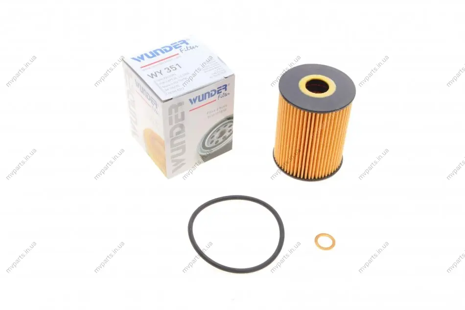 Фільтр масляний Chevrolet Captiva/Cruze/Epica/Lacetti/Nubira/Opel Antara 2.0D 05- WY 351 WUNDER FILTER WY-351 (фото 1)