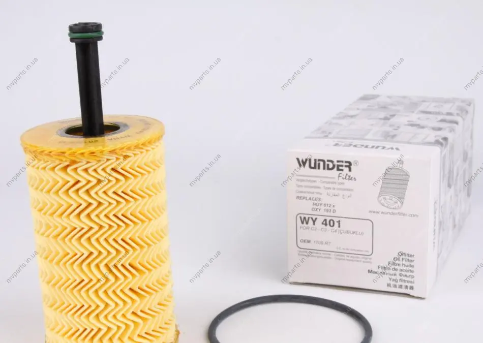 Фільтр масляний Citroen Berlingo/Peugeot Partner 1.4-1.6 I WY 401 WUNDER FILTER WY-401 (фото 1)