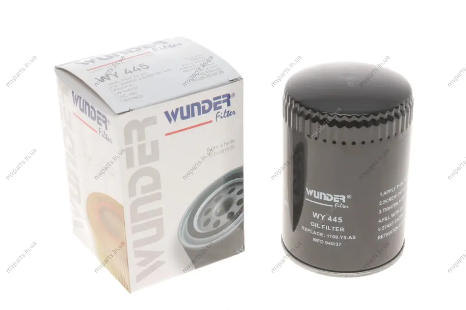 Фільтр масляний Fiat Ducato/Iveco 2.3JTD 02-06 WY 445 WUNDER FILTER WY-445 (фото 1)