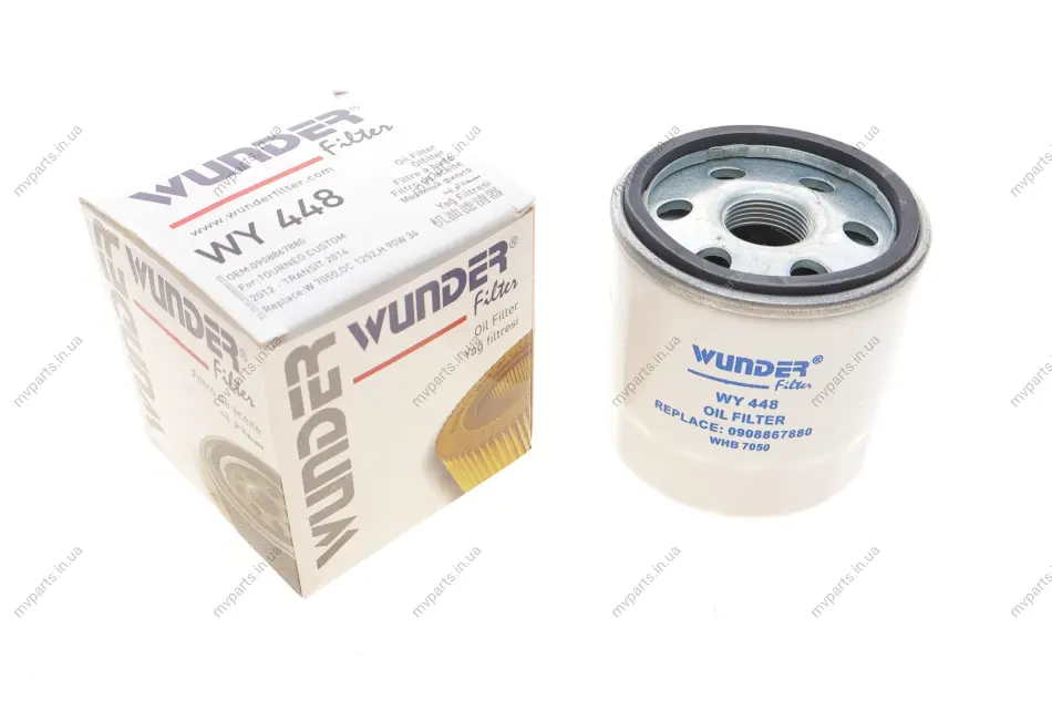 Фільтр масляний Citroen Jumper/Peugeot Boxer 2.2HDI/ Ford Transit 13- WY 448 WUNDER FILTER WY-448 (фото 1)