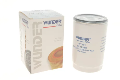 Фільтр масляний Ford Fiesta 1.4i 01-08 WY 551 WUNDER FILTER WY-551
