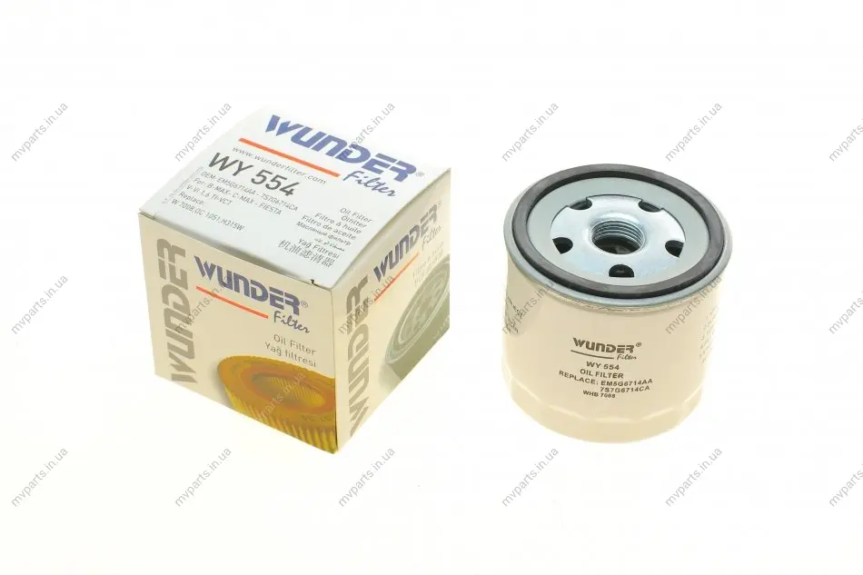 Фільтр масляний Ford Transit 2.3i 16V 06- /Focus/Mondeo/Mazda 1.8/2.0 00- WY 554 WUNDER FILTER WY-554 (фото 1)