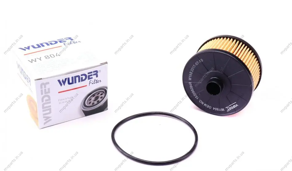 Фільтр масляний Renault 1.2TCe 12- WY 804 WUNDER FILTER WY-804 (фото 1)