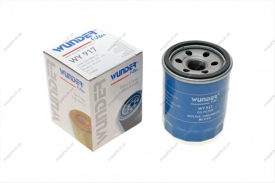 Фільтр масляний Honda Accord/Civic 89- WY 917 WUNDER FILTER WY-917 (фото 1)