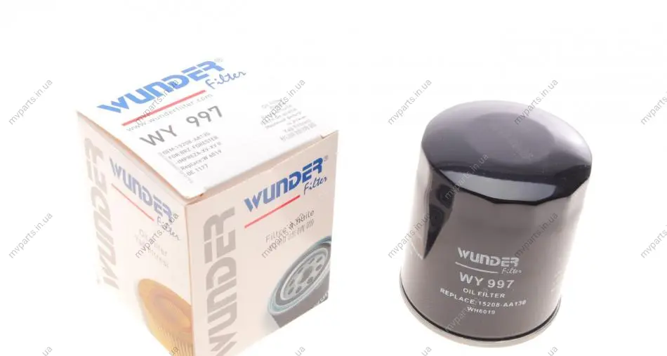 Фільтр масляний Subaru 1.6/2.0/2.5i 97- WY 997 WUNDER FILTER WY-997 (фото 1)