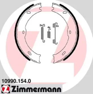 Колодки ручника MB Sprinter/VW Crafter 06- (180x25) 10990.154.0 ZIMMERMANN 10990-154-0