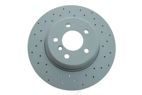Диск гальмівний (задній) BMW 5 (F10/F11)/6 (F06/F13)/7 (F01-04) 09- (345x24) (з отворами) (вент.) 150.3480.52 ZIMMERMANN 150-3480-52