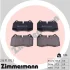 Колодки гальмівні (передні) BMW 7 (E38) 94-01/8 (E31) 90-99 (Brembo) 21471.175.1 ZIMMERMANN 21471-175-1 (фото 1)