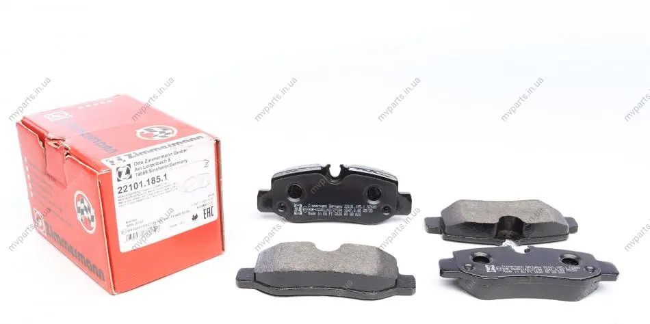 Колодки гальмівні (задні) MB Vito (W447) 14- (Brembo) 22101.185.1 ZIMMERMANN 22101-185-1 (фото 1)