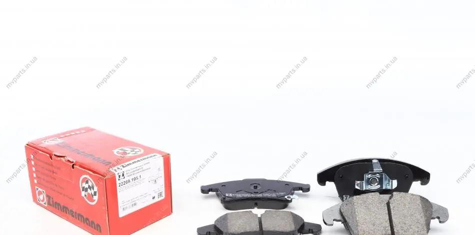 Колодки гальмівні (передні) Ford Galaxy/S-Max 15-/Mondeo V 14- (Teves) 22269.195.1 ZIMMERMANN 22269-195-1 (фото 1)