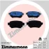 Колодки гальмівні (задні) Mazda 6 2.0/2.5 12- (Trw) (з датчиком) 22349.155.1 ZIMMERMANN 22349-155-1 (фото 1)