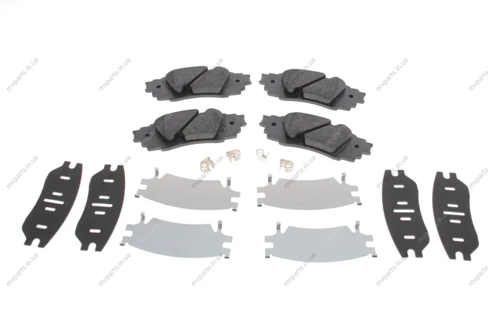 Колодки гальмівні (задні) Toyota C-HR 16--/Rav4 18-/Lexus RX 15- (Akebono) 22434.145.1 ZIMMERMANN 22434-145-1 (фото 1)