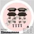 Колодки гальмівні (задні) Opel Astra G/Combo 01-/Kia Cee\'d 15- (Lucas-Girling) 23417.150.1 ZIMMERMANN 23417-150-1 (фото 1)
