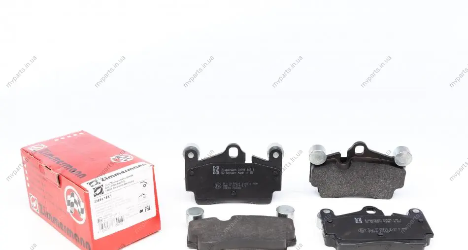 Колодки гальмівні (задні) Audi Q7/VW Touareg 2.5D-6.0D 02- (Brembo) 23694.165.1 ZIMMERMANN 23694-165-1 (фото 1)