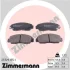 Колодки гальмівні (передні) Honda Accord/Civic 00- (Sumitomo) (149x60x18) R15 23729.155.1 ZIMMERMANN 23729-155-1 (фото 1)