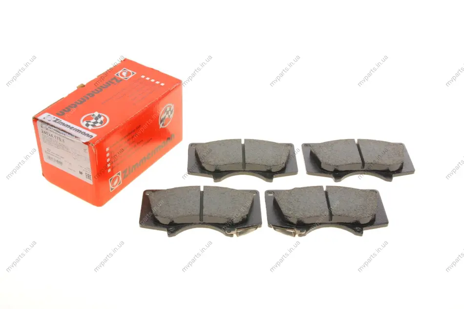 Колодки гальмівні (передні) Toyota Land Cruiser 02-/Mitsubishi Pajero IV 06- (Sumitomo) 24024.170.1 ZIMMERMANN 24024-170-1 (фото 1)