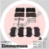 Колодки гальмівні (передні) VW Touareg 02- (Brembo) (з аксесуарами) 24098.170.3 ZIMMERMANN 24098-170-3 (фото 1)