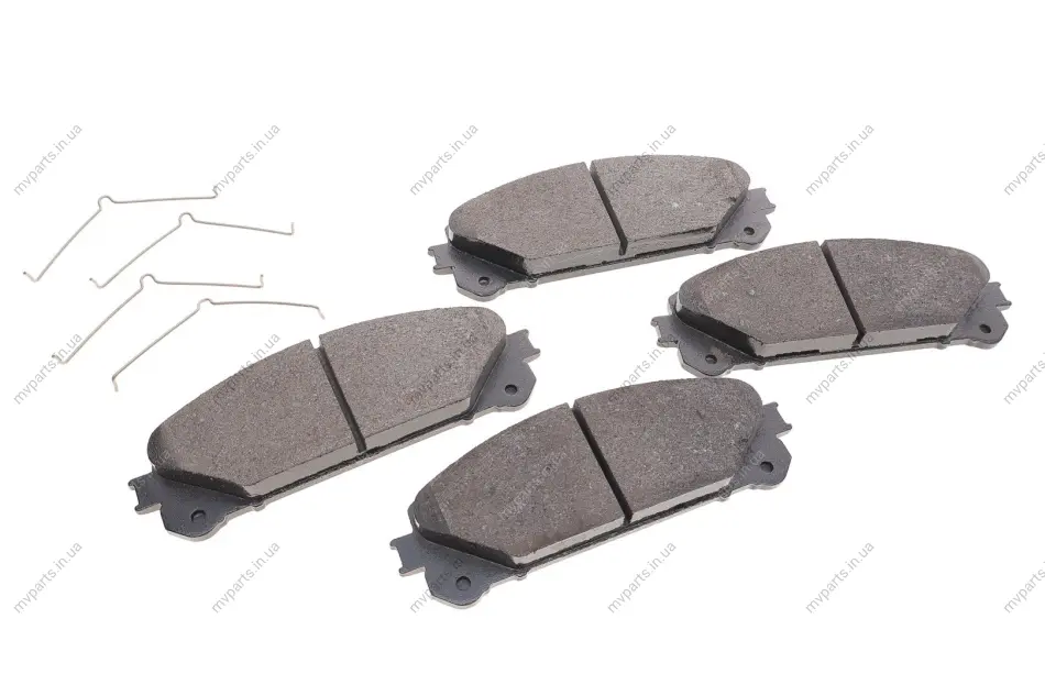 Колодки гальмівні (передні) Lexus RX 08-/Toyota Rav 4 12- (167x59.4) (Advics) (з аксесуарами) 24452.175.2 ZIMMERMANN 24452-175-2 (фото 1)