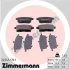 Колодки гальмівні (задні) Mazda CX-7 2.2-2.5/CX-9 3.5/3.7 06- (Akebono) 24545.170.1 ZIMMERMANN 24545-170-1 (фото 1)