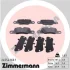 Колодки гальмівні (задні) Porsche 911/Panamera 09- (Brembo) 24554.160.1 ZIMMERMANN 24554-160-1 (фото 1)