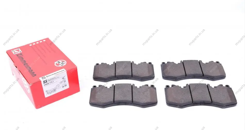 Колодки гальмівні (передні) Land Rover Range Rover/Discovery V 09- (Brembo) 24659.170.1 ZIMMERMANN 24659-170-1 (фото 1)