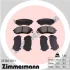 Колодки гальмівні (передні) Toyota GT 86/Subaru Forester/Impreza/Legace V/Outback/XV 12- (Sumitomo) 25760.170.1 ZIMMERMANN 25760-170-1 (фото 1)