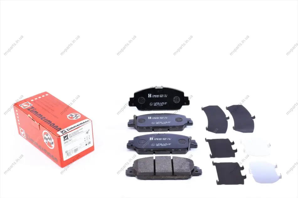 Колодки гальмівні (передні) Honda Accord IX/X 12-/HR-V 15- (Akebono) 25792.170.1 ZIMMERMANN 25792-170-1 (фото 1)