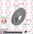 Диск гальмівний (передній) Mazda 323/626/6 97-13/Premacy 99-05 (274x24) 370.3072.20 ZIMMERMANN 370-3072-20 (фото 1)