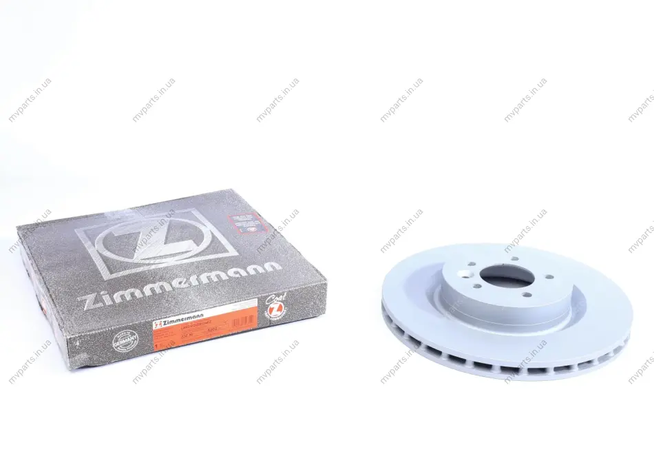 Диск гальмівний (передній) Land Rover Discovery IV 09-/Range Rover Sport 09-13 (360x30)(з покр)(вент) 450.5202.20 ZIMMERMANN 450-5202-20 (фото 1)